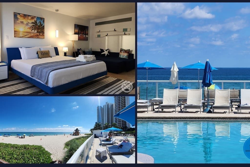 Beachfront Studio-Apt Retreat in Sunny Isles Beach