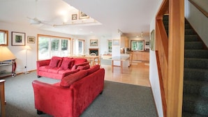 House, Multiple Beds (Beachwoods Cottage) | Living room - Beachwoods Cottage (Pacific City)