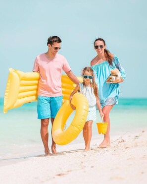 Vlak bij het strand