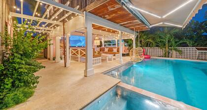Newly Renovated Retro Designer Bungalow 200' from Beach w/ VW Bus Grill & Pool