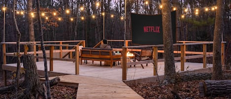 Curl up and enjoy a film with our new outdoor theatre