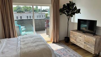 2 chambres, fer et planche à repasser, lit de bébé portatif, Wi-Fi