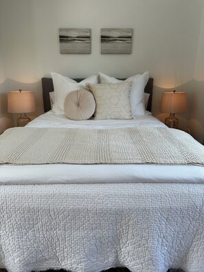 2 bedrooms, iron/ironing board, travel crib, WiFi