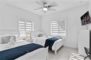 4 dormitorios, tabla de planchar con plancha, wifi gratis y ropa de cama
