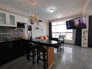 Private kitchen - Departamentos Appart d'Eliette (Trujillo)