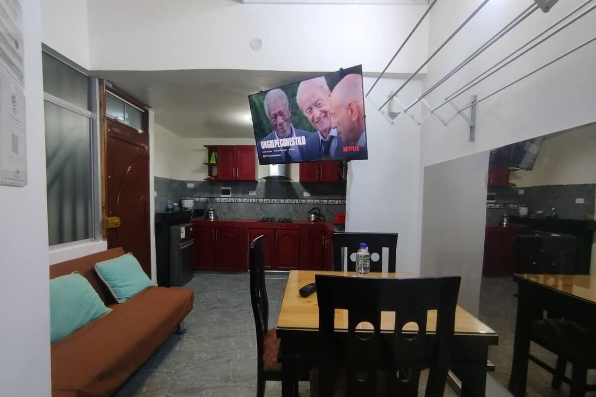 Classic Apartment, 2 Bedrooms, Ground Floor | Living area | 55-inch Smart TV with digital channels, Netflix, toys