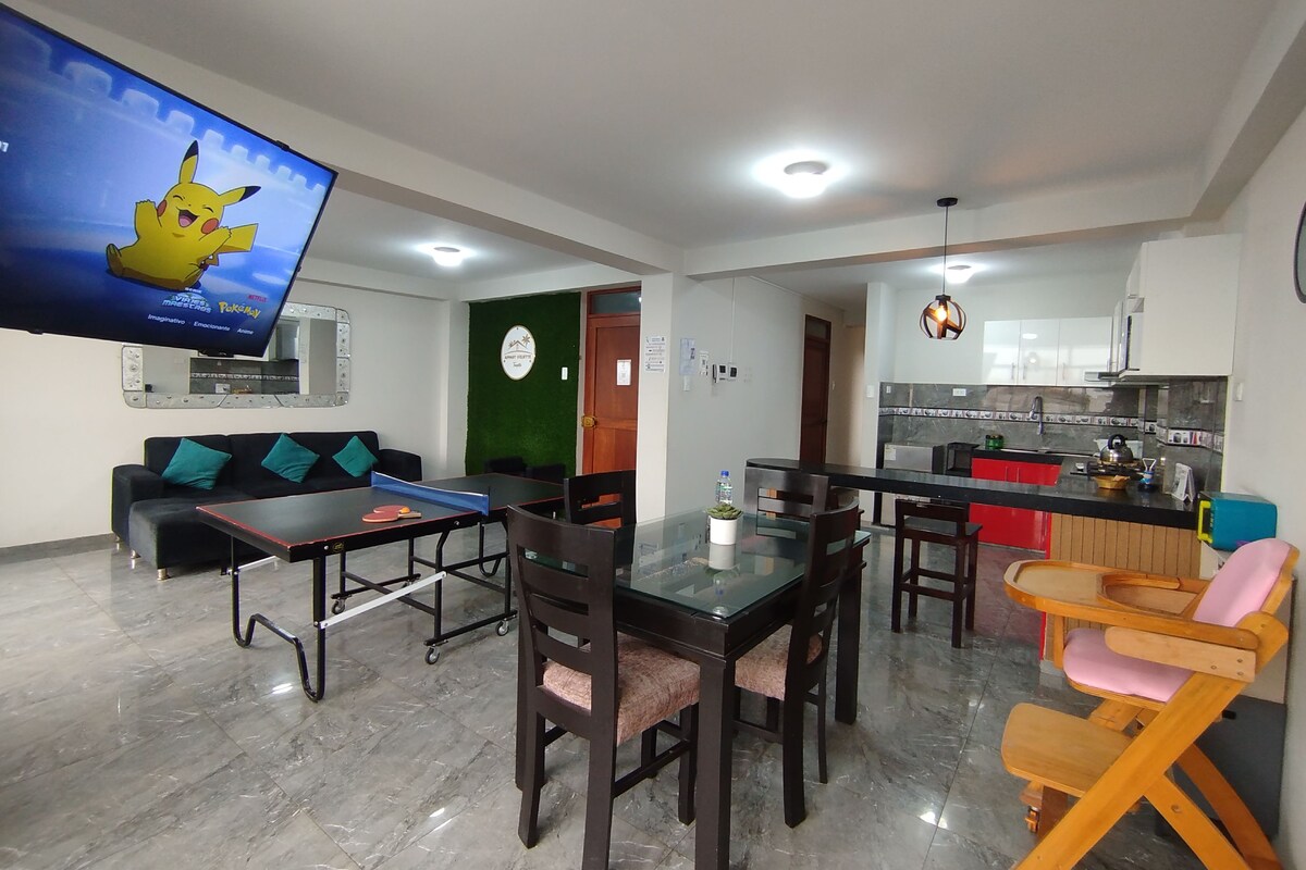 Apartamento luxo, 3 quartos, cozinha | Sala de jantar