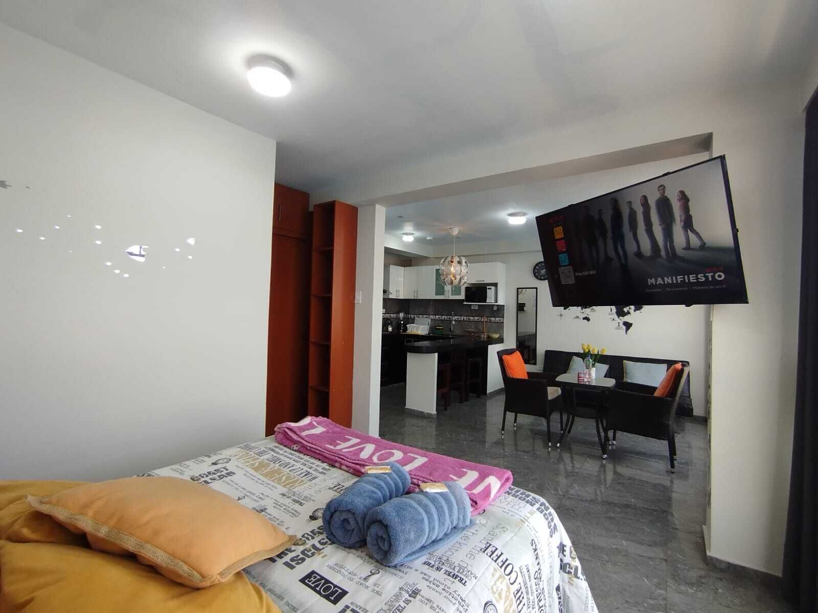 Family Apartment, 2 Bedrooms, Kitchen | Premium bedding, down duvets, pillow-top beds, desk
