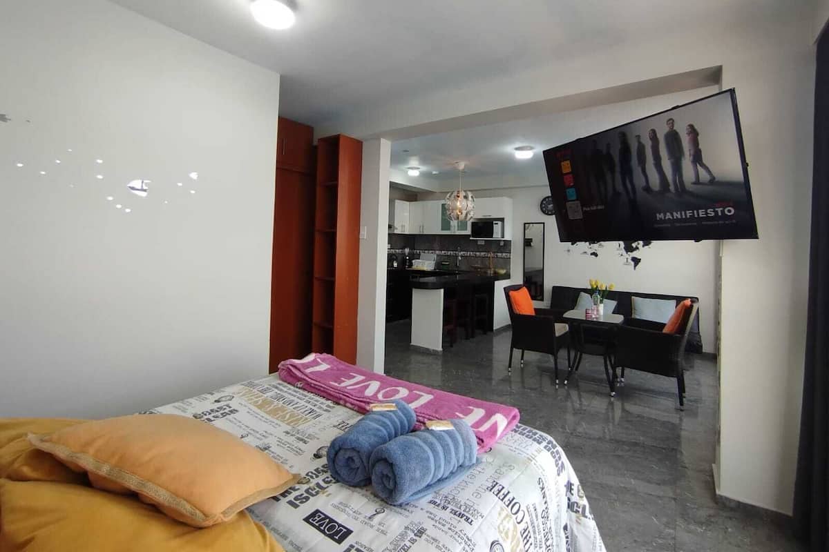 Family Apartment, 2 Bedrooms, Kitchen | Premium bedding, down comforters, pillowtop beds, desk