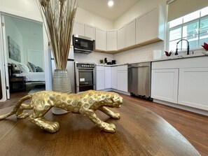 Fridge, microwave, oven, stovetop - Naturally Beautiful 3 Bedroom Home -  Restored with Modern and Historic Touches (New Orleans)