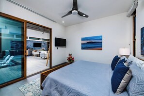 4 chambres, bureau, fer et planche à repasser, lit parapluie