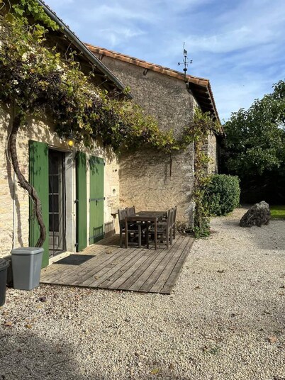 Delightful property, large garden, heated pool, great place for a family holiday