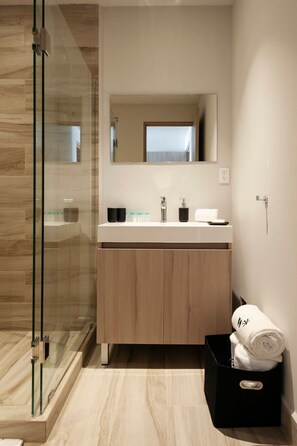 Shower, hair dryer, towels, shampoo - w* | Splendid Loft with Terrace near Polanco (Ciudad de México)