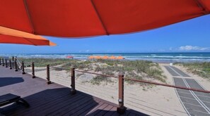 Accommodatie ligt op het strand