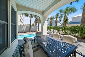 Outdoor dining - Miramar Beach! 4-Bed Home | Private Pool & Beach Views! (Miramar Beach)