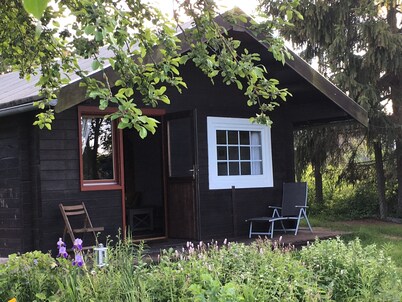 Log cabin in nature and tranquillity