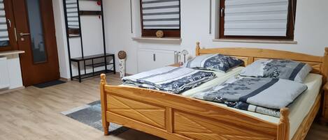 1 bedroom, iron/ironing board, travel crib, free WiFi