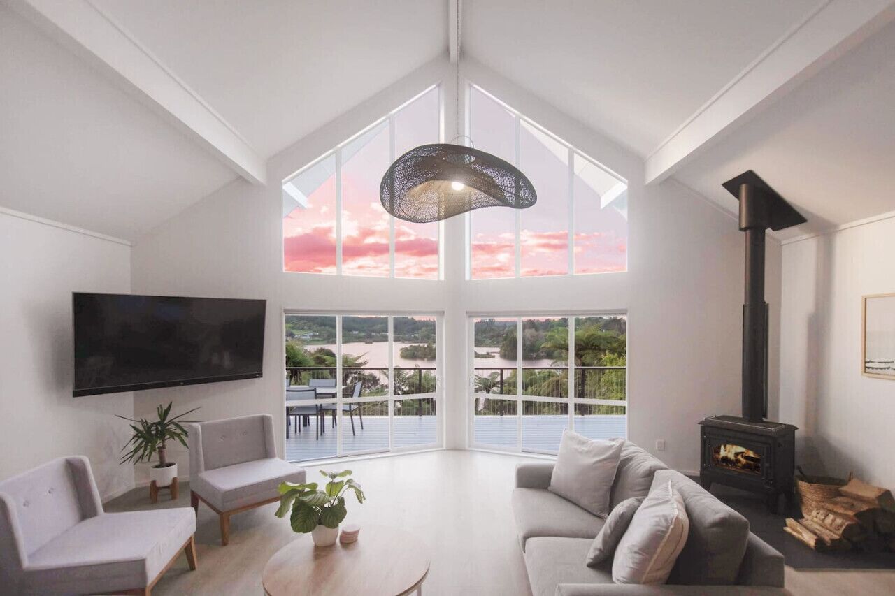 TV, fireplace, ping pong, smart speakers