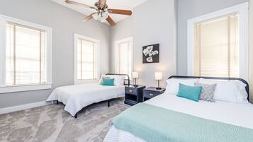 2 bedrooms, iron/ironing board, free WiFi, bed sheets