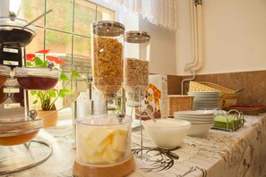 Daily buffet breakfast (EUR 8 per person)