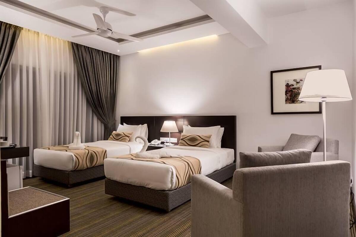 ห้องดีลักซ์ | 1 ห้องนอน, โต๊ะทำงาน, ผ้าปูที่นอน