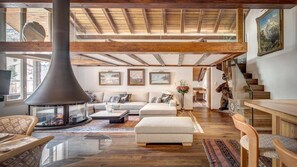 Living room - Charming 8-bed House in Zermatt (Zermatt)