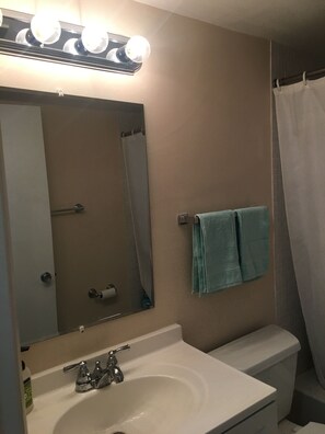 Combined shower/tub
