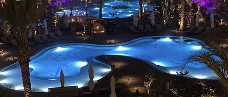 Indoor pool, outdoor pool
