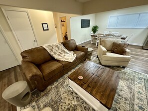 Smart TV, fireplace, video games, books