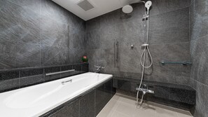 Suite Room with Terrace, Non Smoking | Bathroom | Separate bathtub and shower, deep-soaking bathtub, designer toiletries - Abita Hotel Kyoto Kamogawa (Kyoto)