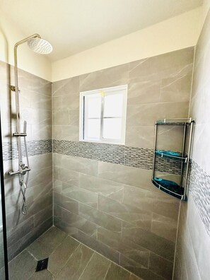 Bungalow, 2 Bedrooms, Patio, Mountain View | Bathroom | Soap - Escape to Paradise Brand New Bungalow With Ocean View in Discovery Bay 1 (Discovery Bay)