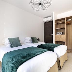 Premium bedding, individually decorated, individually furnished