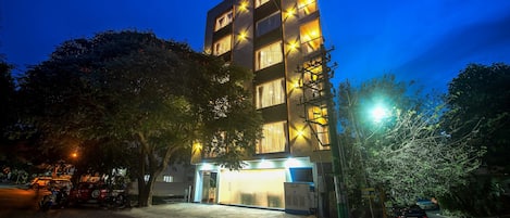 Front of property – evening/night