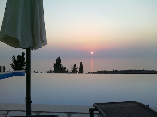 Villa Horizon ... privacy and sunset view of the Ionian Sea