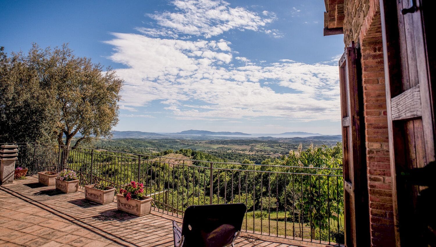 Uitzicht vanuit accommodatie