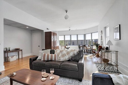 Beautiful corner view loft in downtown Champaign.