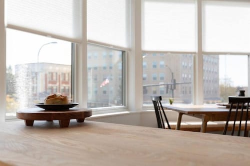 Beautiful corner view loft in downtown Champaign.