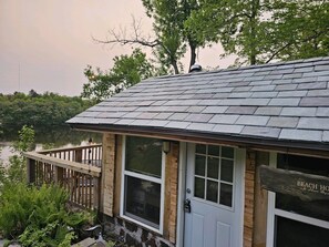 Exterior detail - Tiny rustic home next to the Mississippi (St. Cloud)