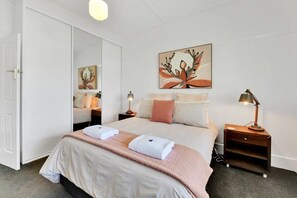 2 bedrooms, iron/ironing board, travel crib, WiFi