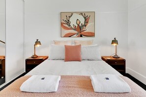 2 bedrooms, iron/ironing board, travel crib, WiFi