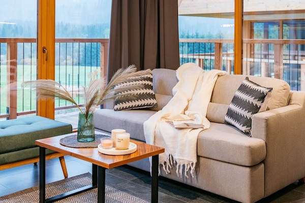 Deluxe Apartment | Living area | 50-inch Smart TV with cable channels, TV