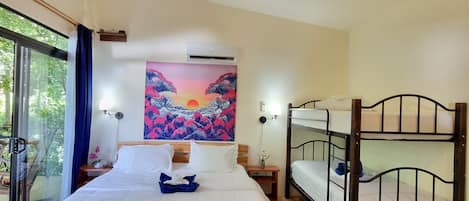 1 bedroom, travel cot, free WiFi, bed sheets