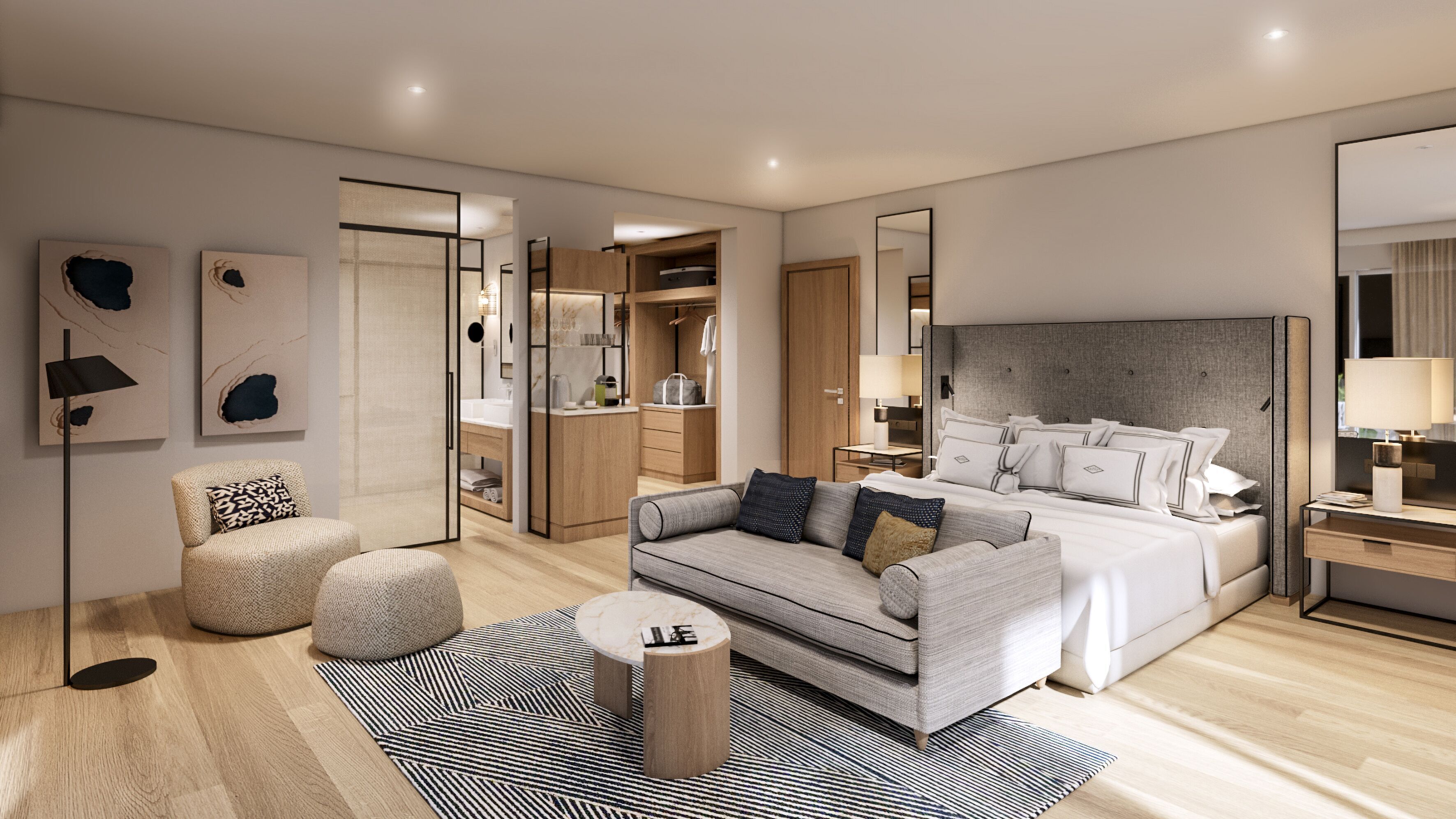 Minibar, in-room safe, desk, laptop workspace