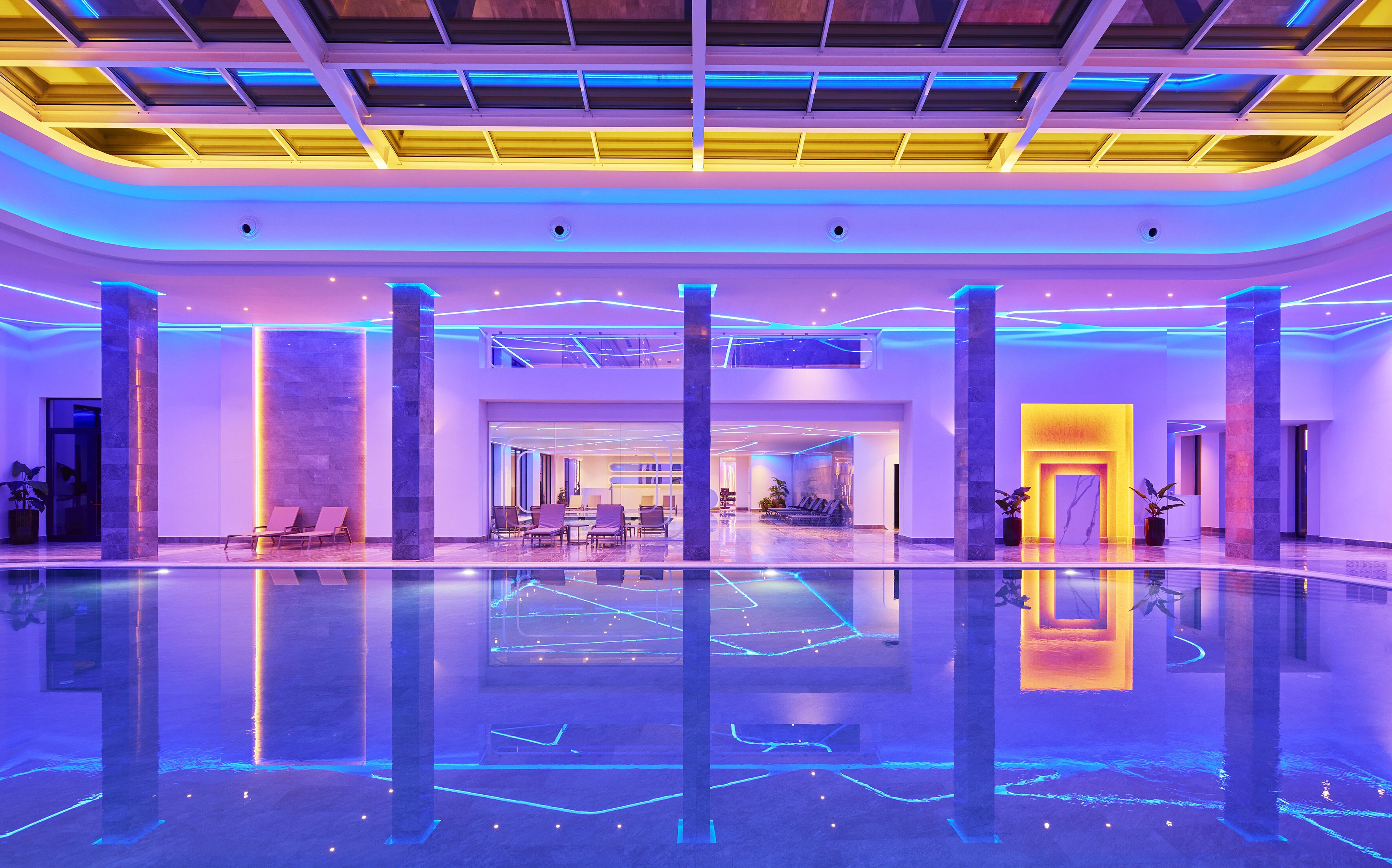 Sale per trattamenti di coppia, sauna, vasca idromassaggio