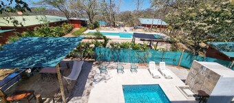 Casa Illimani pool side gorgeous mountain ocean views from hilltop