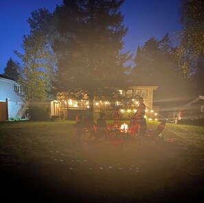 Gather around the fire pit for a social evening with friends and family.