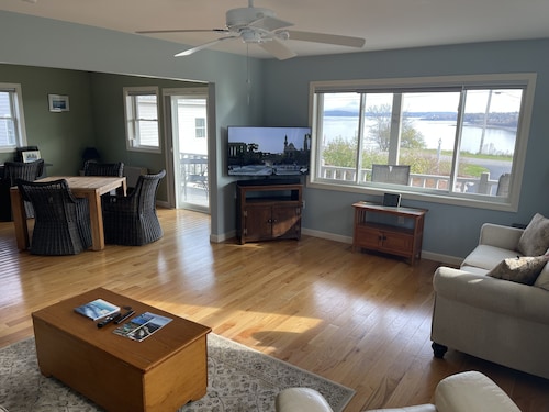 Country retreat with incredible ocean and island views.