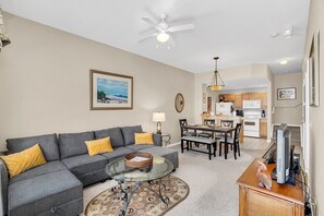 Comfort Townhome | Living area | 45-inch Smart TV with digital channels, TV - Modern & Comfy 20min to Disney Queenbeds (Kissimmee)