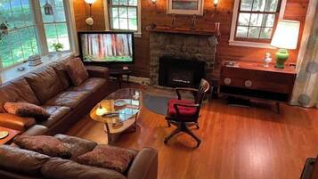 TV connectée, cheminée