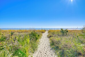 Accommodatie ligt op het strand